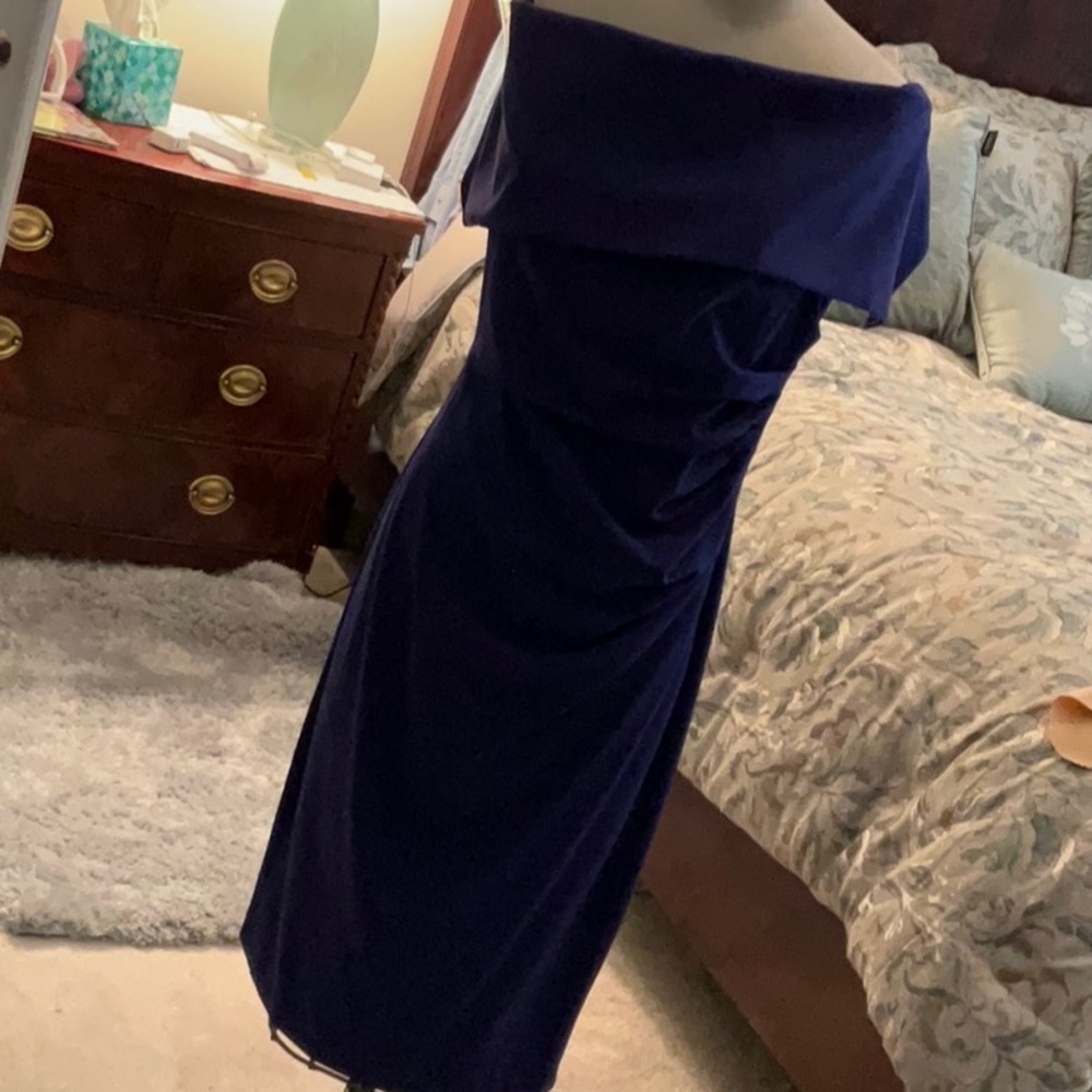 Deep blue dress